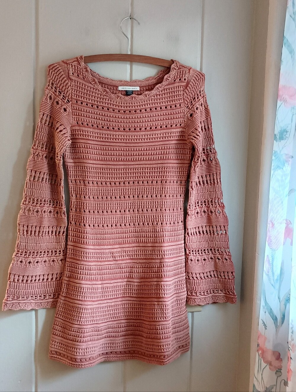 American Eagle Crochet Mini Dress